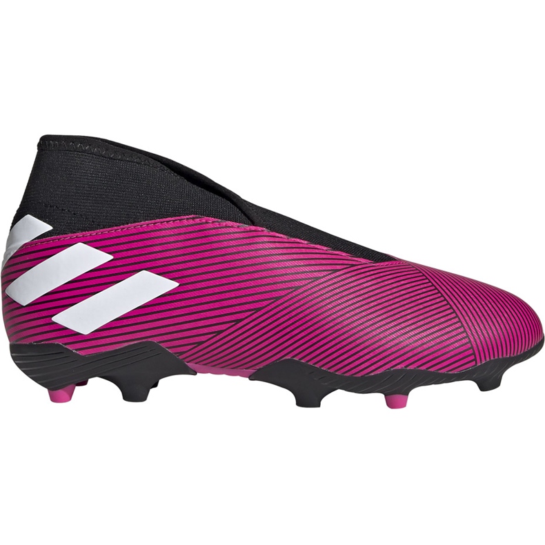 Adidas Nemeziz 19.3 Ll Fg Jr rosa fotbollsskor EF8848 svart