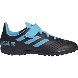 Adidas Predator 19.4 H&amp;L Tf Junior fotbollsskor svartblå G25827