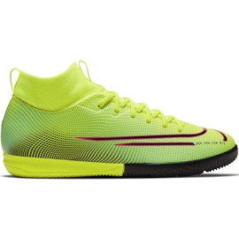 Nike Mercurial Superfly 7 Academy Mds Ic Junior BQ5529 703 fotbollssko gul flerfärgad