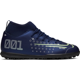 Nike Mercurial Superfly 7 Club Mds Tf Junior BQ5416 401 fotbollssko marinblå marinblå