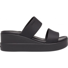 Crocs tofflor Brooklyn Mid Wedge W svart 206219060