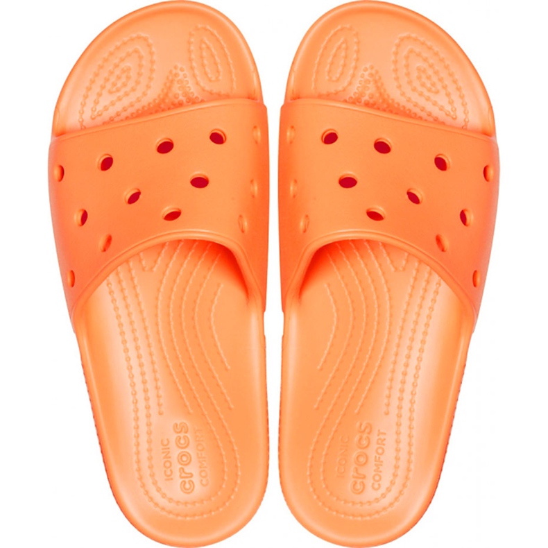 Crocs Classic Slide tofflor dam aprikos 206121 801 orange