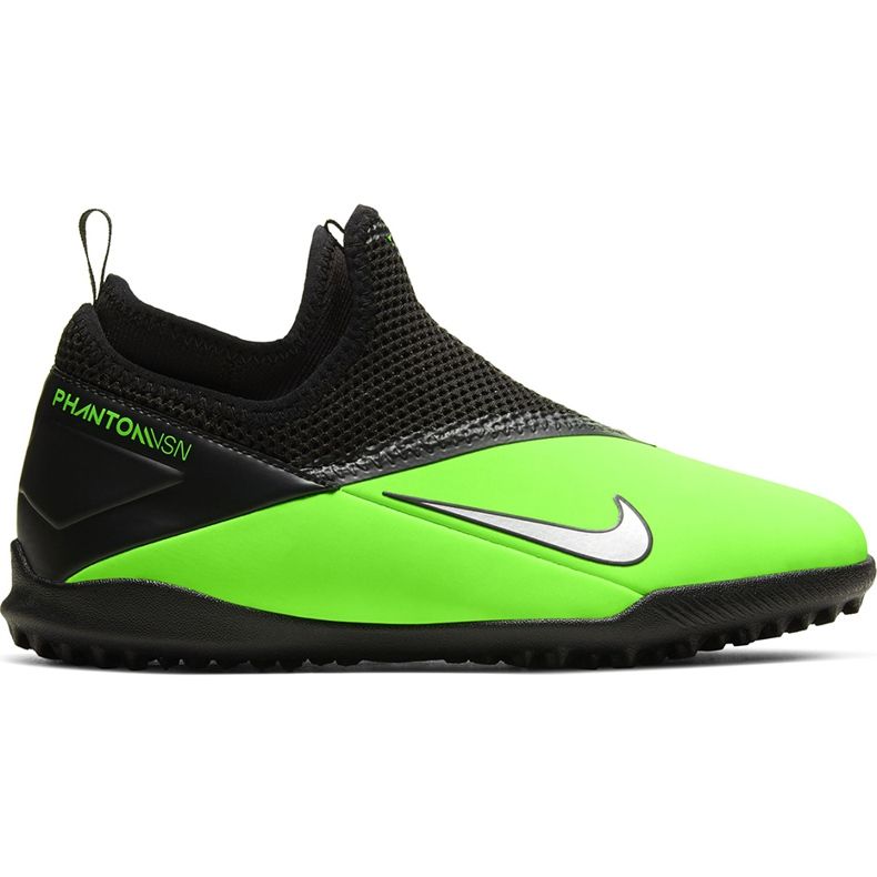 Nike Phantom Vsn 2 Academy Df Tf Junior CD4078 306 fotbollsskor mångfärgad grön