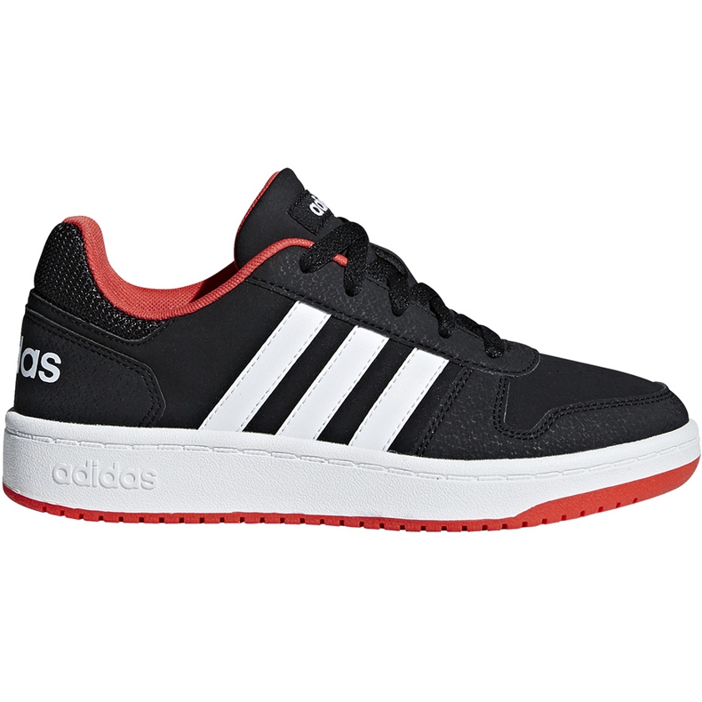 Adidas Hoops 2.0 K barnskor svart-röda B76067 vit