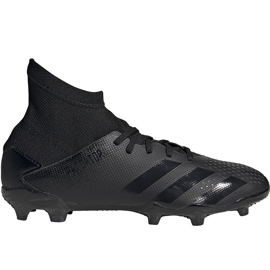 Adidas Predator 20.3 Fg Junior EF1929 fotbollsskor svart svart