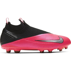 Nike Phantom Vsn 2 Elite Df FG / MG Junior CD4062 606 fotbollsskor röd röd