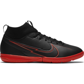 Nike Mercurial Superfly 7 Academy Ic Junior AT8135 060 fotbollsskor svart svart