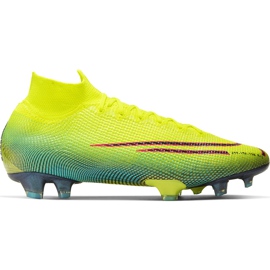 Nike Mercurial Superfly 7 Elite Mds Fg BQ5469 703 fotbollsskor mångfärgad gul