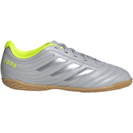 Adidas Copa 20.4 In Jr EF8354 fotbollsskor grå silver-