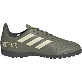 Adidas Predator 19.4 Tf Jr EF8222 fotbollsskor mångfärgad grön