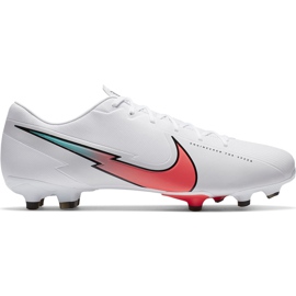Nike Mercurial Vapor 13 Academy FG / MG AT5269 163 fotbollsskor vit vit
