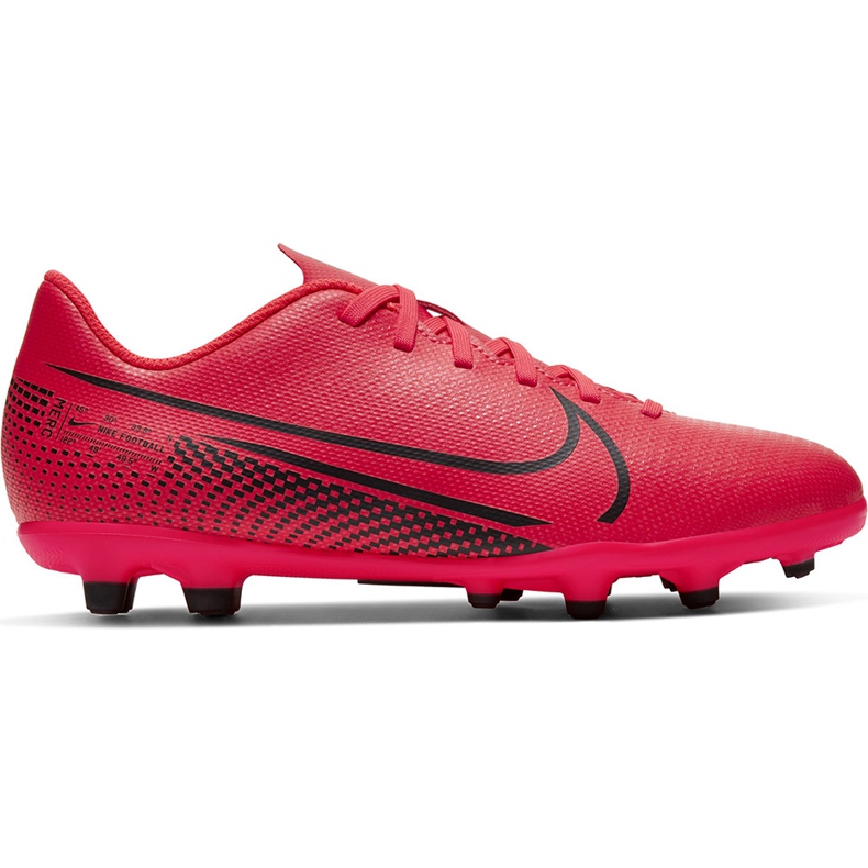 Nike Mercurial Vapor 13 Club FG / MG Junior AT8161 606 fotbollsskor mångfärgad röd