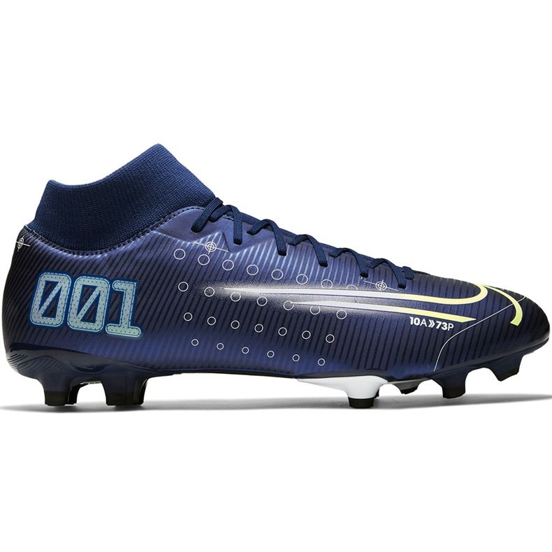 Nike Mercurial Superfly 7 Academy Mds FG / MG BQ5427 401 fotbollsskor blå blå