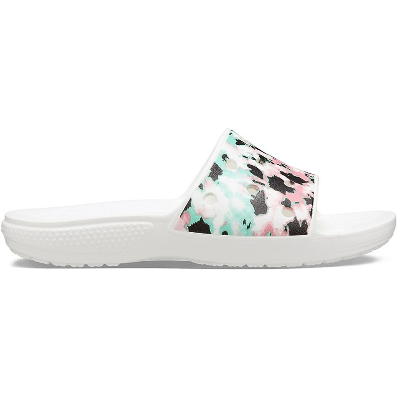 Crocs Classic Crocs Tie Dye Mania Slide 206481 928 vit mångfärgad