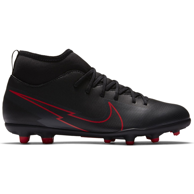 Nike Mercurial Superfly 7 Club FG / MG Junior AT8150 060 fotbollsskor svart svart
