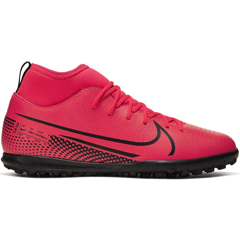 Nike Mercurial Superfly 7 Club Tf Junior AT8156 606 fotbollsskor röd röd