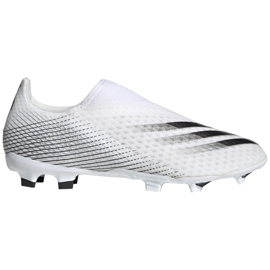 Adidas X GHOSTED.3 Ll Fg EG8165 fotbollsskor vit vit