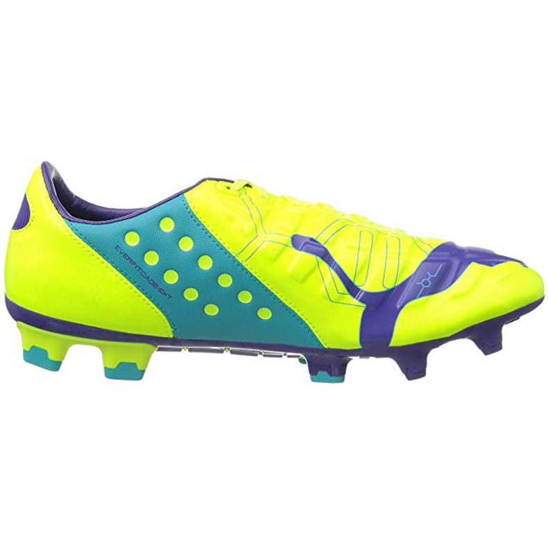 Fotbollsskor Puma Evo Power 2 Fg gul-lila 102945 04