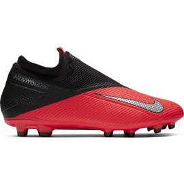 Nike Phantom Vsn 2 Academy Df FG / MG CD4156 606 fotbollsskor röd röd