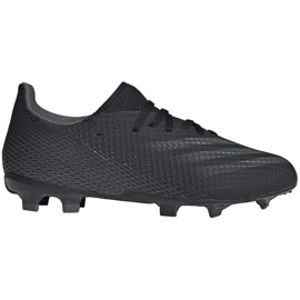 Adidas X GHOSTED.3 Fg Junior FW3545 fotbollsskor svart svart