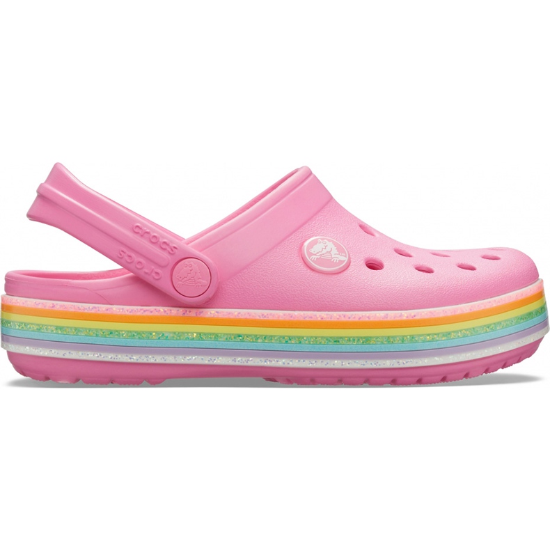 Crocs för barn Crocband Rainbow Glitter Clg K rosa 206151669