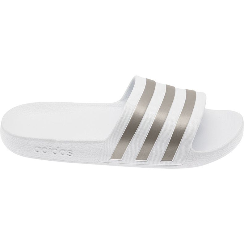Adidas Adilette Aqua vita tofflor EF1730 grå