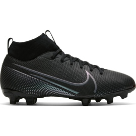 Nike Mercurial Superfly 7 Academy FG / MG Junior AT8120 010 fotbollsskor svart svart