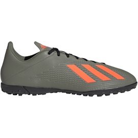 Gröna adidas X 19.4 Tf fotbollsskor EF8370 grå