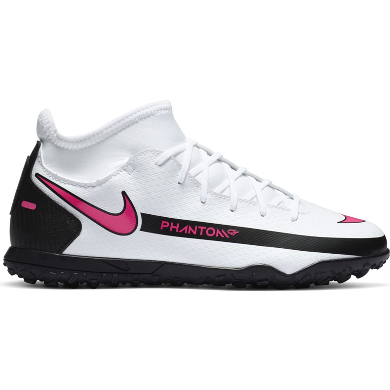 Nike Phantom Gt Club Df Tf Junior CW6729 160 fotbollsskor vit vit