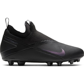 Nike Phantom Vsn 2 Academy Df FG / MG Junior CD4059 010 fotbollsskor svart svart