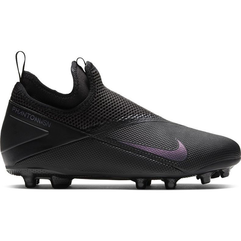 Nike Phantom Vsn 2 Academy Df FG / MG Junior CD4059 010 fotbollsskor svart svart