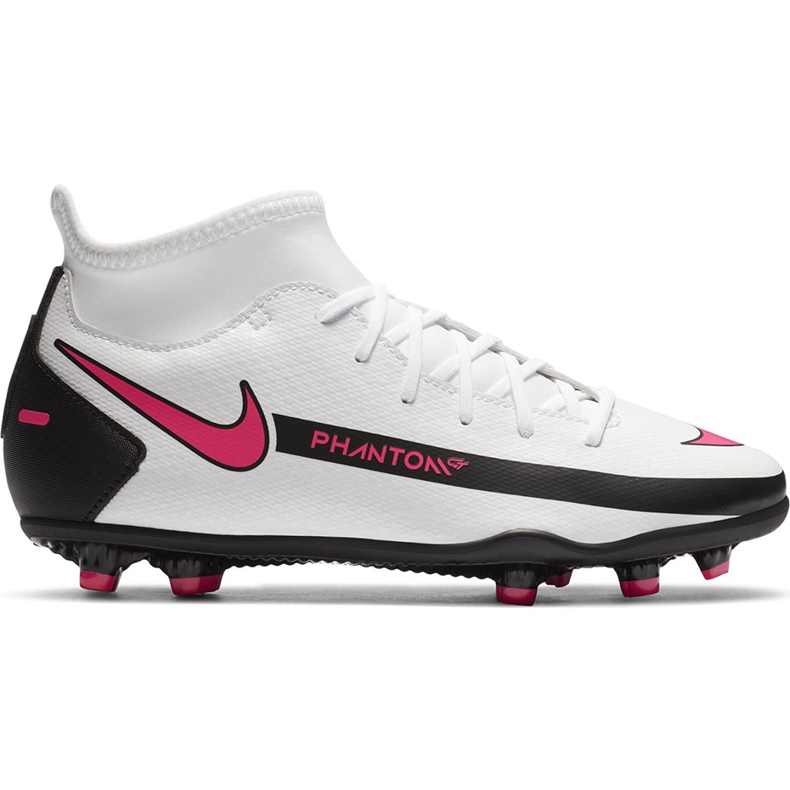 Nike Phantom Gt Club Df FG / MG Junior CW6727 160 fotbollsskor vit vit