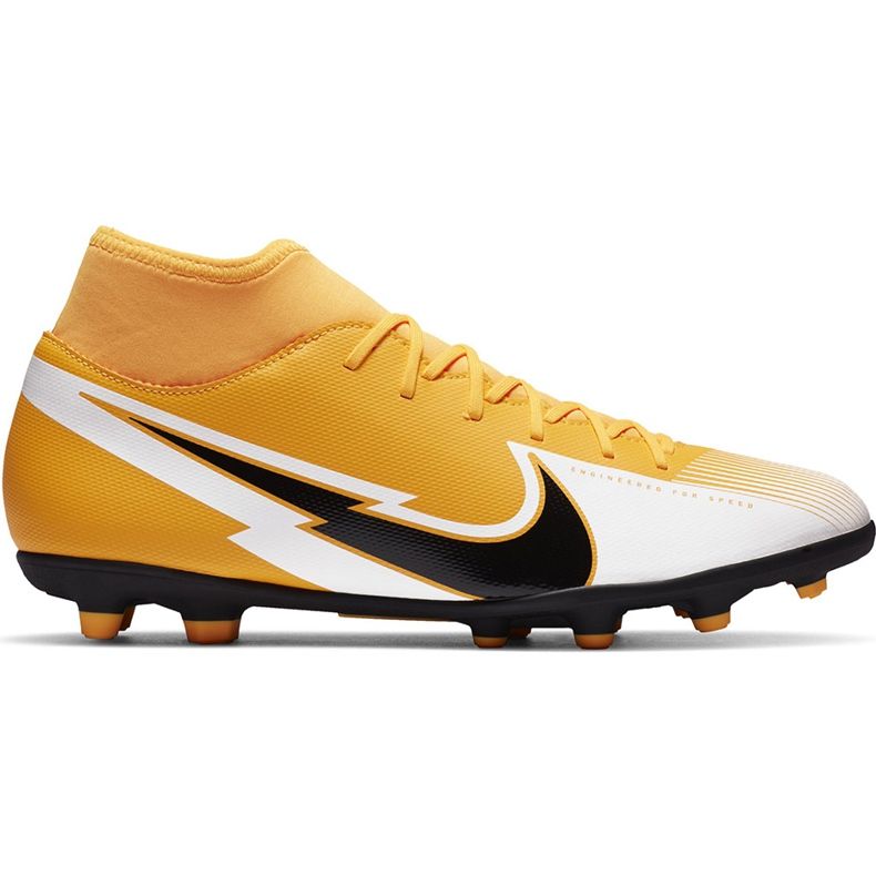 Nike Mercurial Superfly 7 Club FG / MG AT7949 801 fotbollsskor orange gul