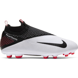Nike Phantom Vsn 2 Elite Df FG / MG Junior CD4062 106 fotbollsskor mångfärgad vit