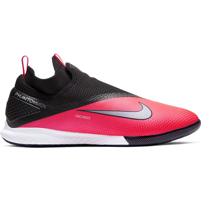 Nike React Phantom Vsn 2 Pro Df Ic CD4170 606 fotbollsskor röd svart röd
