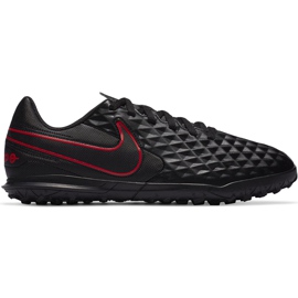 Nike Tiempo Legend 8 Club Tf Junior AT5883060 fotbollssko svart röd svart