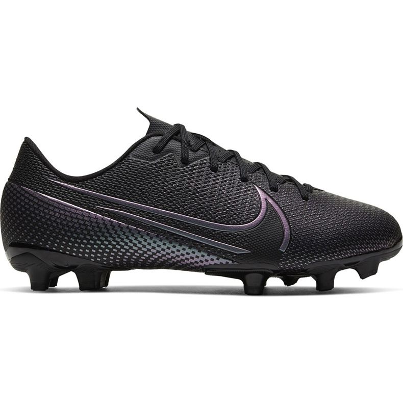 Nike Mercurial Vapor 13 Academy FG / MG Junior AT8123 010 fotbollsskor svart / grå / silver svart