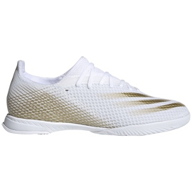 Adidas X GHOSTED.3 I EG8204 fotbollsskor vit, gyllene gyllene