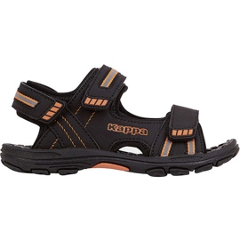 Kappa Symi T Footwear svart och orange barnsandaler 260685T 1144