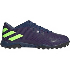 Adidas Nemeziz Messi 19.3 Tf EF1809 fotbollsskor mångfärgad purpur