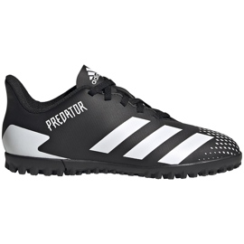 Adidas Predator 20.4 Tf Junior FW9223 fotbollsskor svart svart