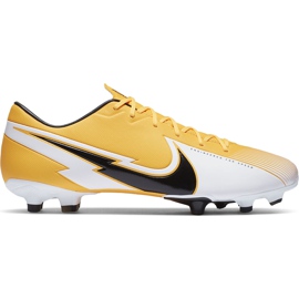 Nike Mercurial Vapor 13 Academy FG / MG AT5269 801 fotbollssko gul apelsin