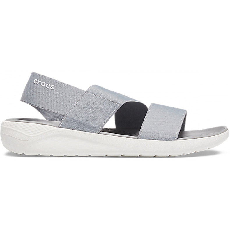 Crocs LiteRide Stretch Sandal W ljusgrå / vit 206081 00J