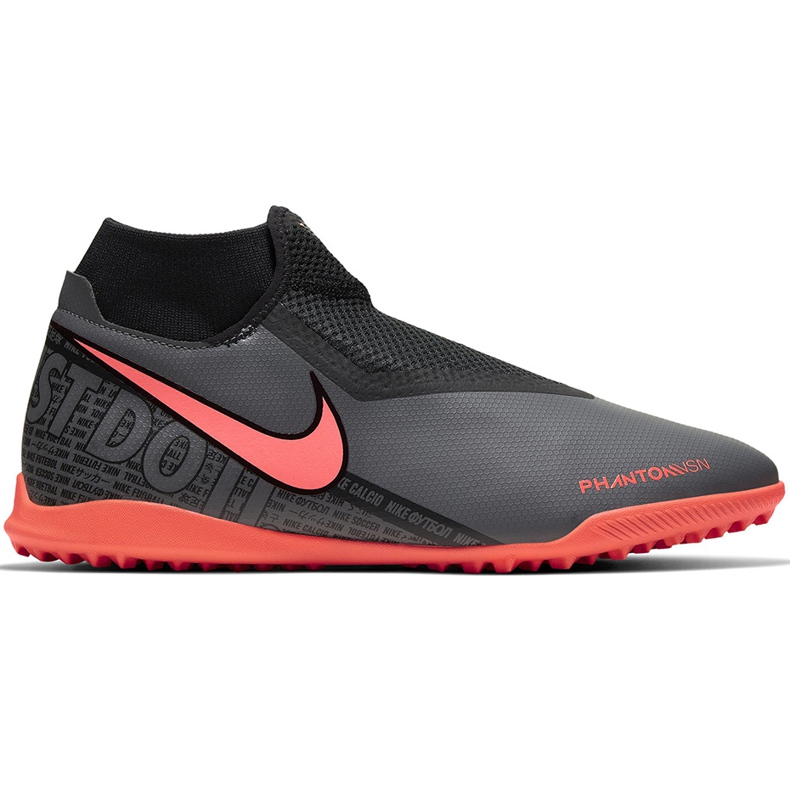 Nike Phantom Vsn Academy Df Tf AO3269 080 fotbollsskor grå grå