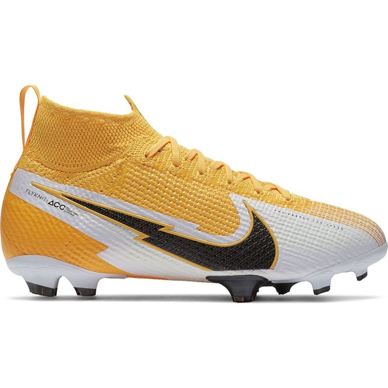 Nike Mercurial Superfly 7 Elite Fg Junior AT8034 801 fotbollsskor gul gul