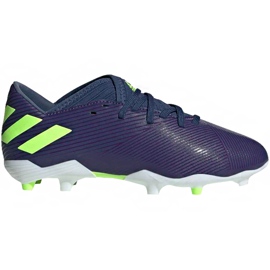 Adidas Nemeziz Messi 19.3 Fg Junior EF1814 fotbollsskor gul purpur
