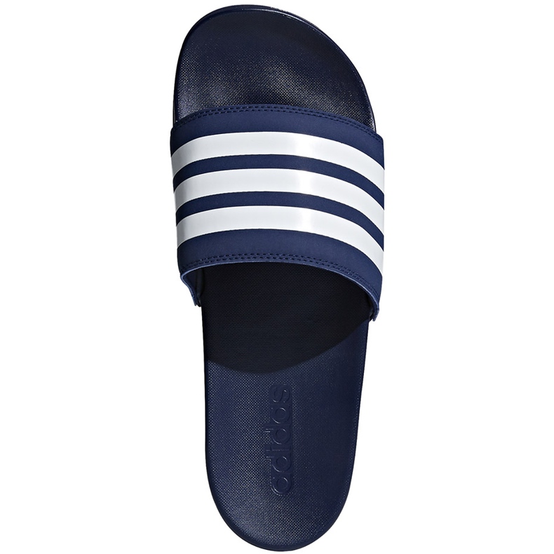 Adidas Adilette Comfort marinblå tofflor B42114 vit