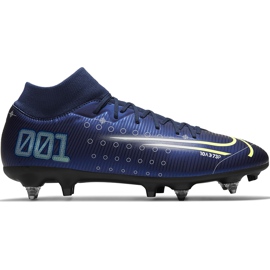 Nike Mercurial Superfly 7 Academy Mds Sg Pro Ac CK0014 401 fotbollsskor marinblå marinblå