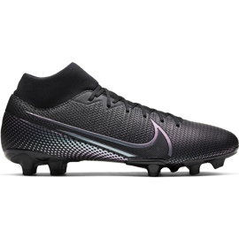 Nike Mercurial Superfly 7 Academy FG / MG AT7946 010 fotbollsskor svart svart