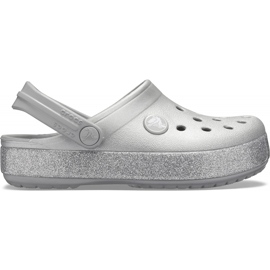 Crocs för barn Crocband Glitter Clog Kids silver 205936 040